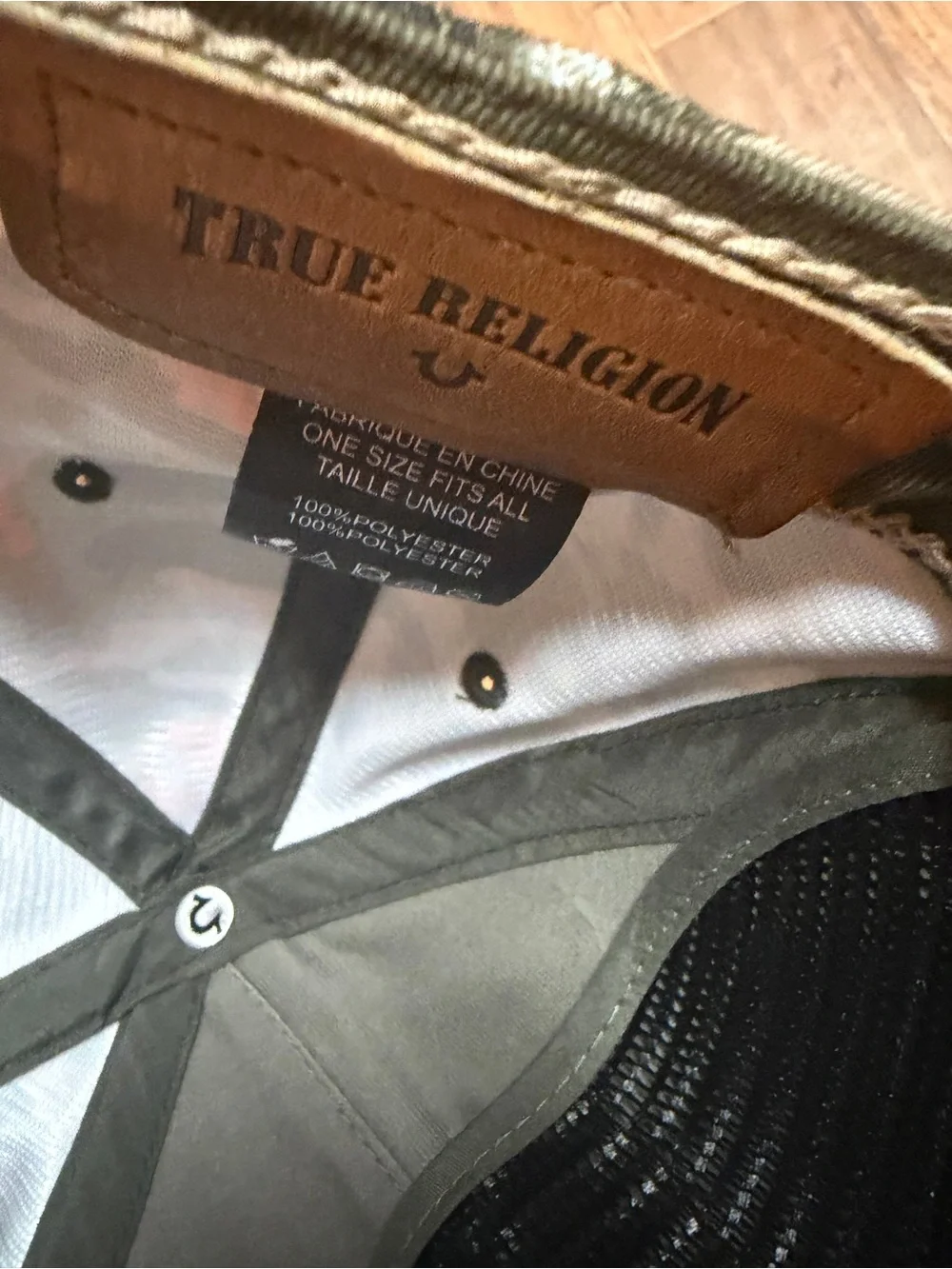 True Religion  Baseball Cap with Red Accent